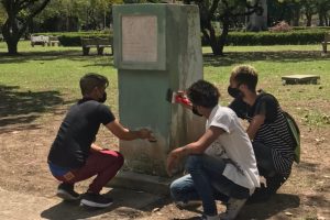 Camagüeyanos en la celebración del  Día Internacional de los Monumentos y Sitios